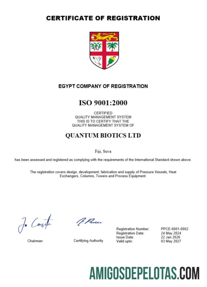 Certificado de registro de Fiji realista modelo Word e PDF